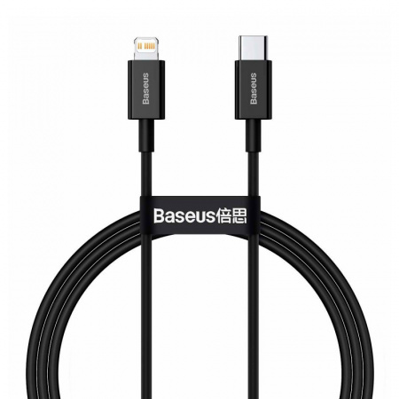 Кабель Lightning (M) - USB2.0 Type-C (M), 1м, Baseus CATLYS-A01, черный