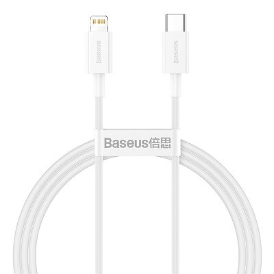 Кабель Lightning (M) - USB2.0 Type-C (M), 1м, Baseus CATLYS-A02, White