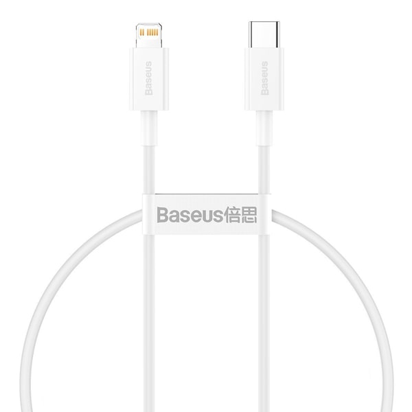 Кабель Lightning (M) - USB2.0 Type-C (M), 1.5м, Baseus CATLYS-B02, White