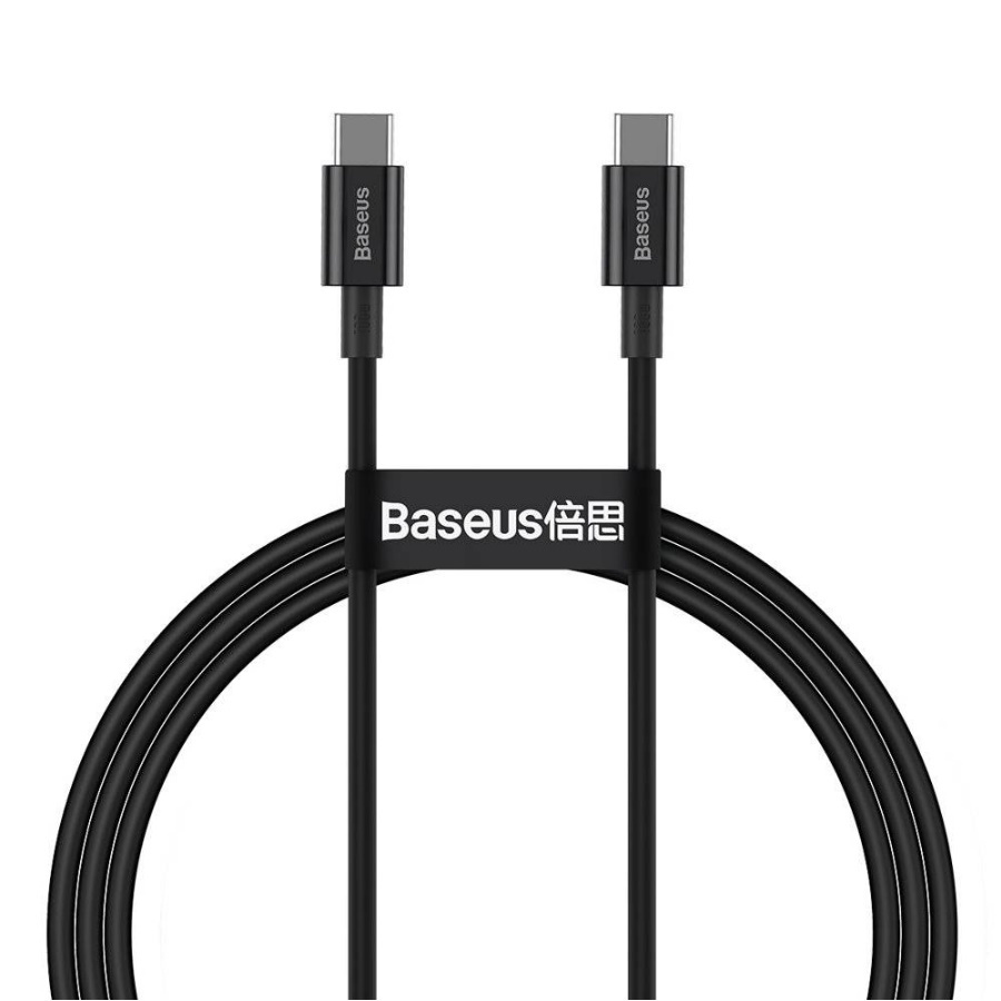 Кабель USB2.0 Type-C (M) - USB2.0 Type-C (M), 2м, Baseus CATYS-C01, Black