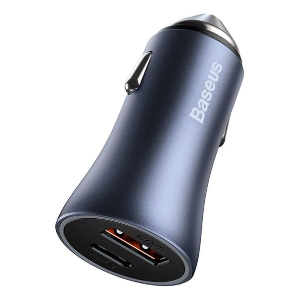 АЗУ Baseus CCJD-06 Golden Contactor Pro Car Charger, 40W, 1xUSB, 1xType-С, серый