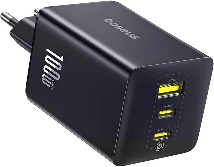 СЗУ Baseus EnerFill FE22 100W E0123800, черный, USB + 2xUSB Type-C