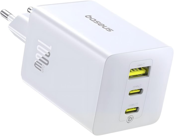 СЗУ Baseus EnerFill FE22 100W E0123801, белый, USB + 2xUSB Type-C