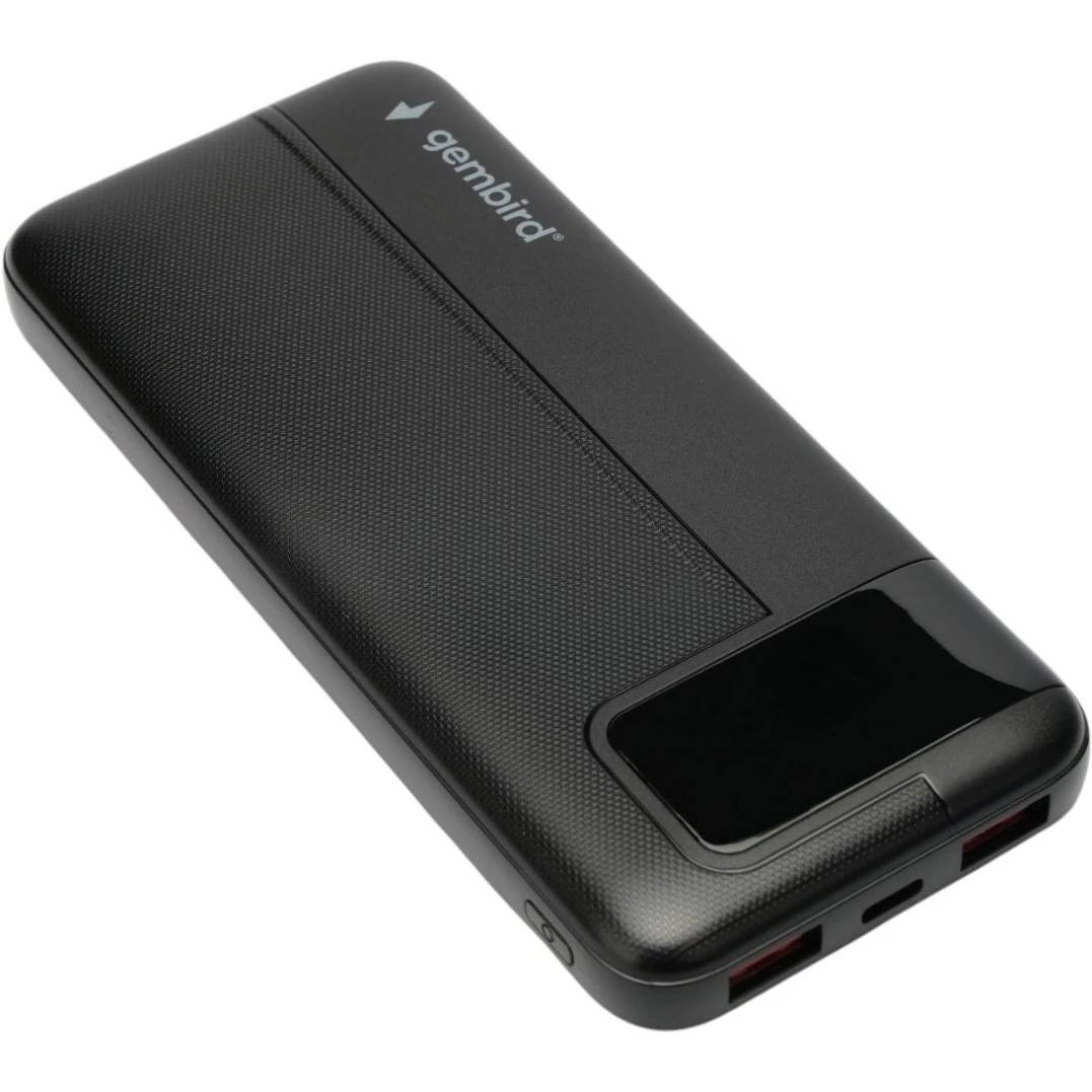 Внешний аккумулятор 10000мАч Gembird GPB-10Q, черный