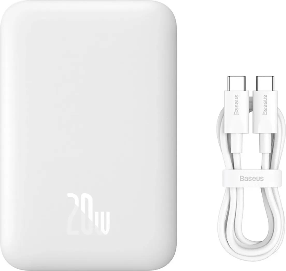 Внешний аккумулятор 6000мАч Baseus Magnetic Mini Air Wireless Fast Charge PPCXM06A P10059003222-00, черный
