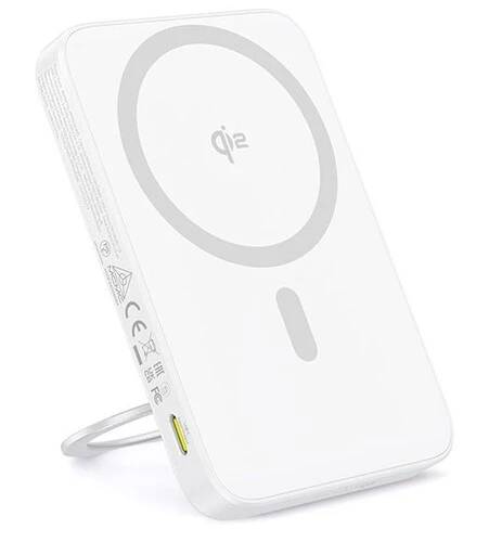 Внешний аккумулятор 5000мАч Baseus PicoGo Qi2 PPPG-0520S, белый (P10076800213-01)