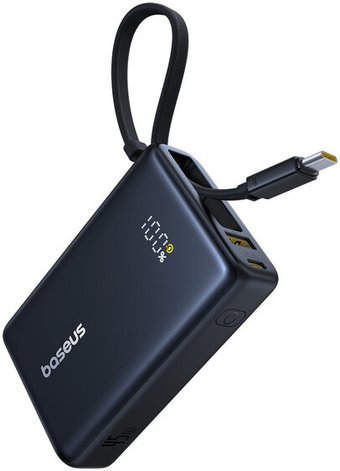 Внешний аккумулятор 10000мАч Baseus PicoGo PPPG-1W45C, P10076803123-00, черный