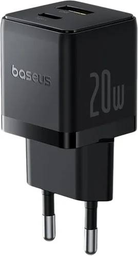 СЗУ Baseus Palm 20W EU P10111608113-00, черный, USB Type-C, USB Type-A