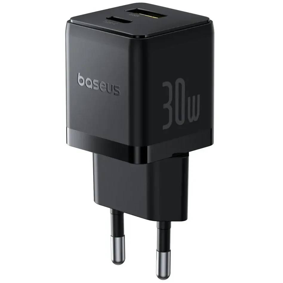 СЗУ Baseus Palm 30W EU P1011160A113-00, черный, USB Type-C, USB Type-A