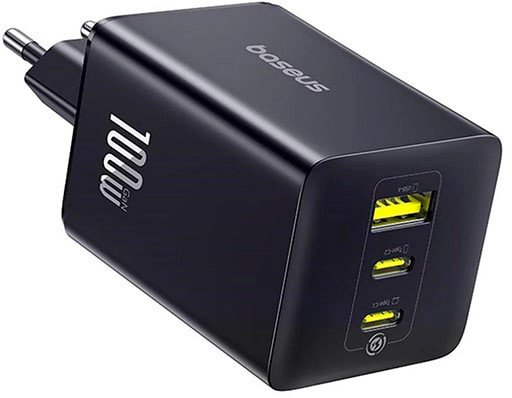 СЗУ Baseus EnerFill FE11 100W P10182102123-00, черный, USB + 2xUSB Type-C