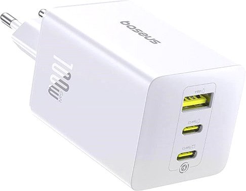 СЗУ Baseus EnerFill FE11 100W P10182102213-00, белый, USB + 2xUSB Type-C