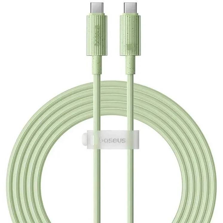 Кабель USB Type-C (M) - USB Type-C (M), 2м, Baseus P10360202631-01, Green
