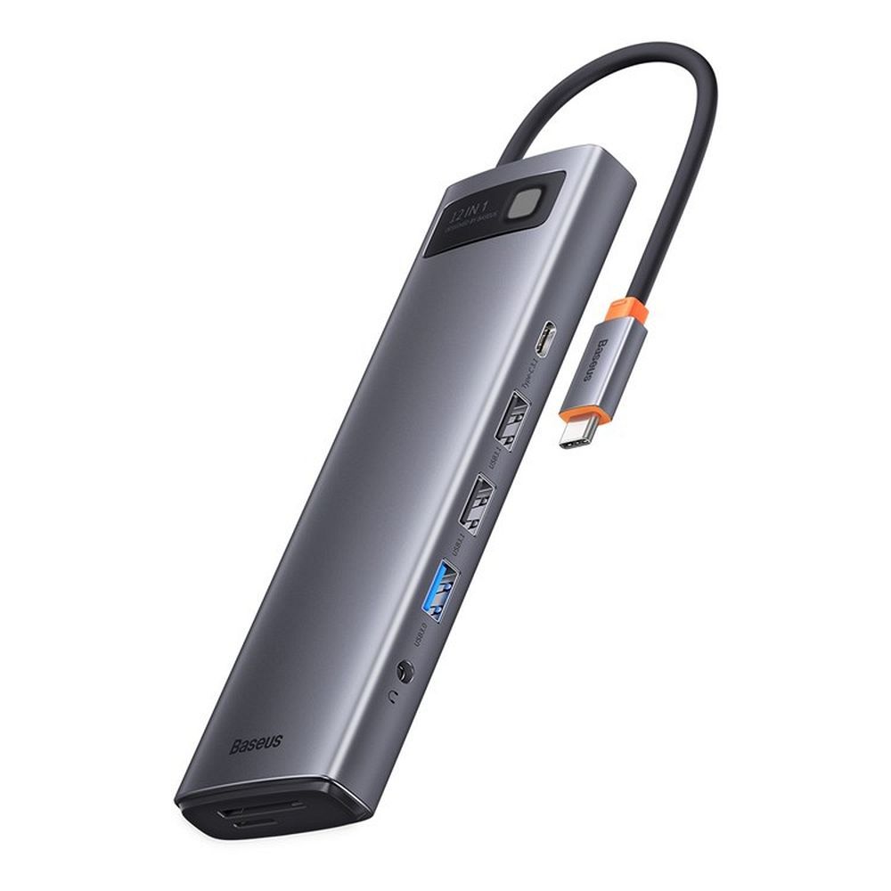 Док-станция Baseus Metal Gleam Series 12-in-1 Multifunctional Type-C Hub Docking Station WKWG020213