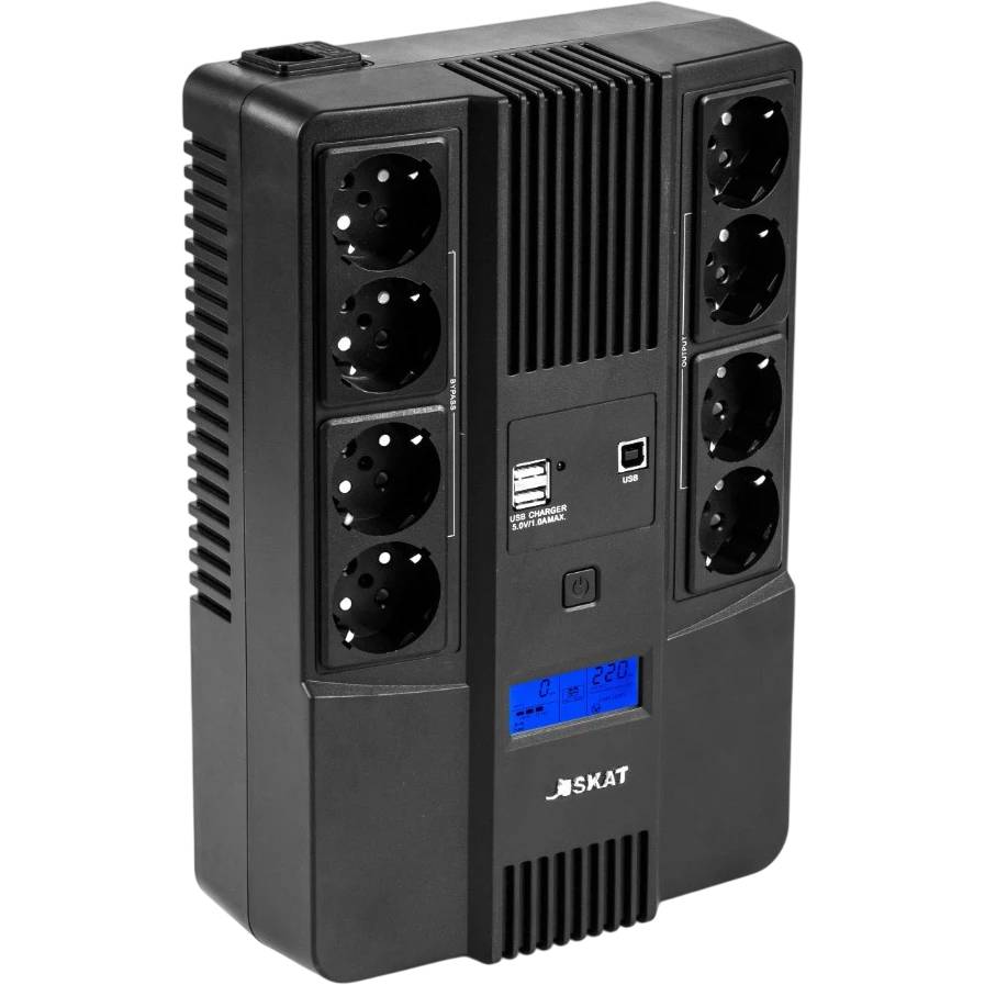 ИБП Бастион SKAT-UPS 1000-AID-IN-1x9-8, 1000VA (8xSchuko)
