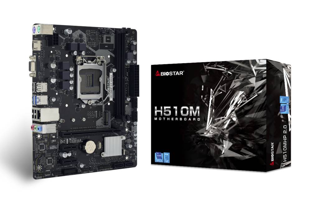 Материнская плата Biostar H510MHP 2.0, LGA1200, (VGA, HDMI), 2xDDR IV, mATX