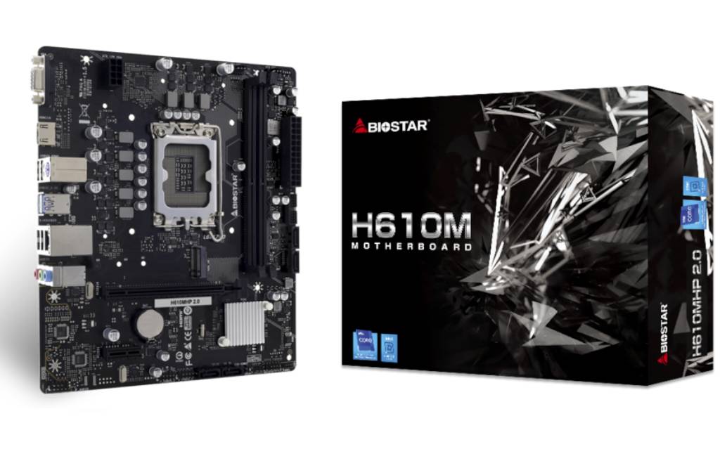 Материнская плата Biostar H610MHP 2.0, LGA1700, (VGA, HDMI), 2xDDR IV, mATX