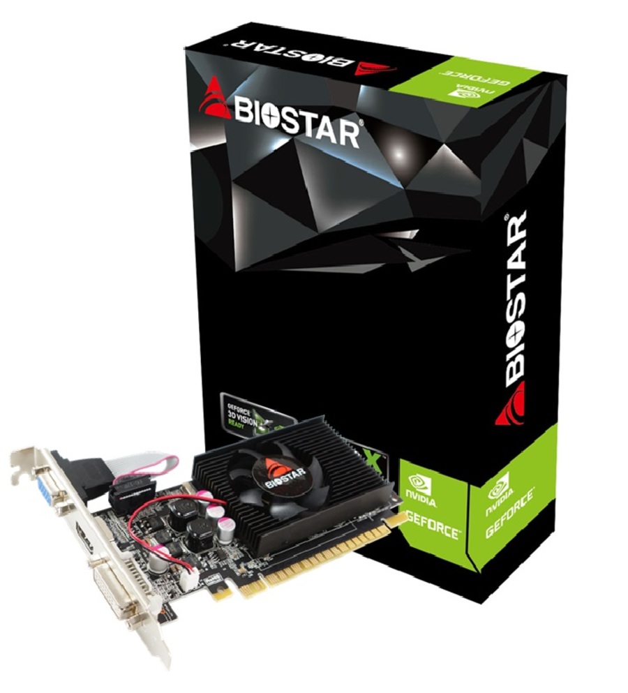 Видеокарта GeForce GT 610, 2Gb GDDR3 64bit, Biostar VN6103THX6, RTL