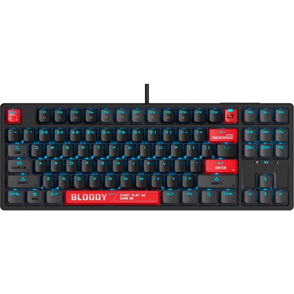 Клавиатура A4Tech Bloody AT87, черный/красный