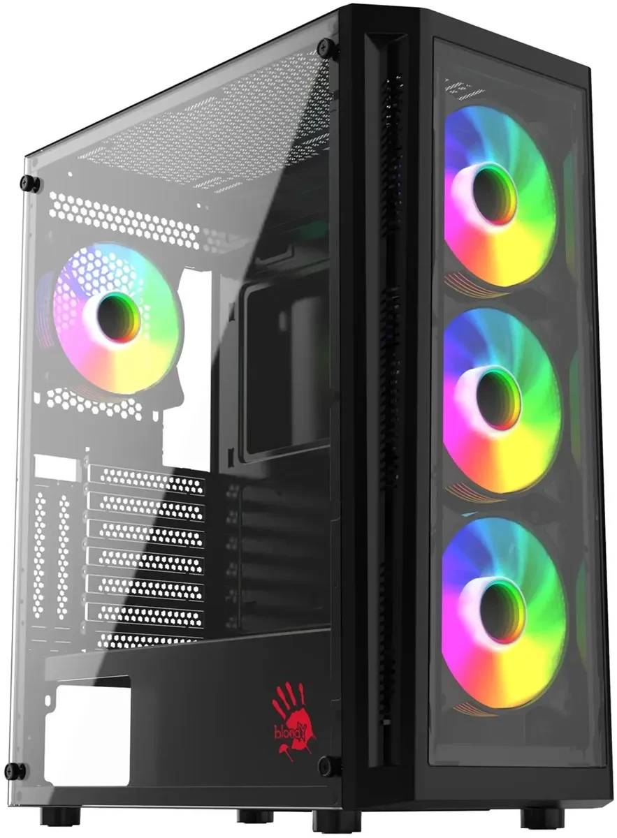 Корпус Bloody BD-CC120F Black (BD-CC120F-BK), без БП, ATX