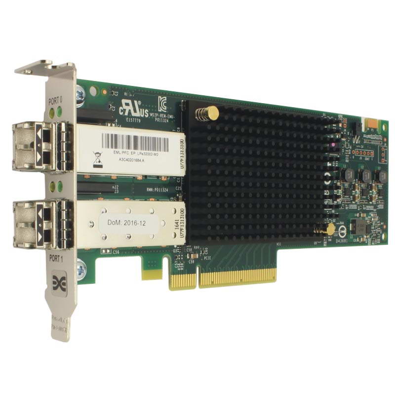Сетевая карта Broadcom Emulex LPe32002-M2, 2xLC 32GBps, PCI-Ex8