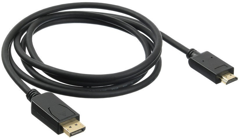 Кабель DP (20M) - HDMI (19M), 2м, Buro BHP DPP_HDMI-2, черный