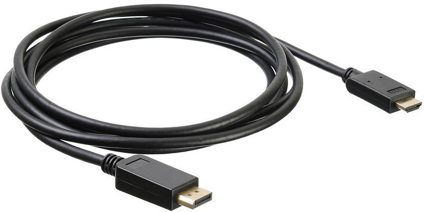 Кабель DP (20M) - HDMI (19M), 3м, Buro BHP DPP_HDMI-3, черный