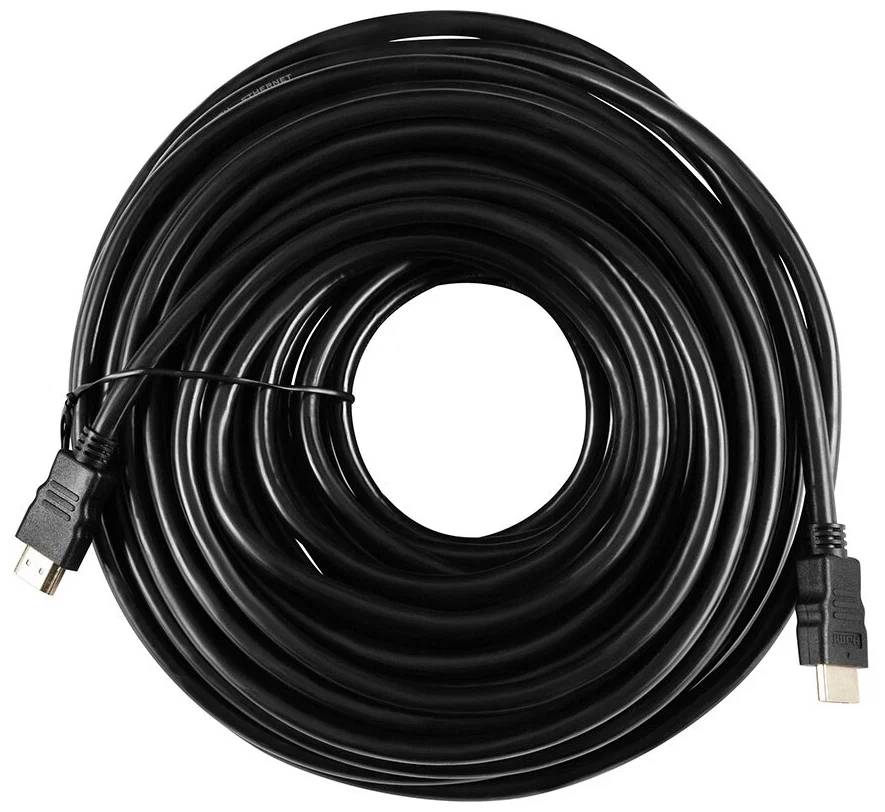 Кабель HDMI (19M) - HDMI (19M), 20м, Buro BHP-HDMI-1.4-20, черный