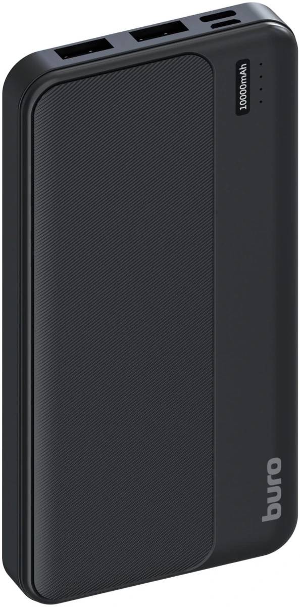 Внешний аккумулятор 10000мАч Buro BPF10A (BPF10A22PBK), черный