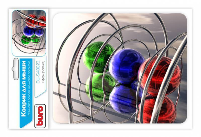 Коврик Buro BU-S48023 рисунок/сферы