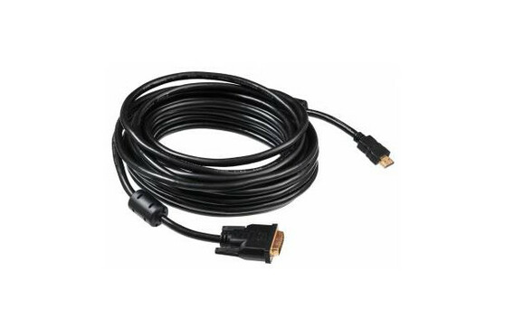 Кабель HDMI (19M) - DVI-D (19M), 10м, Buro HDMI-19M-DVI-D-10M