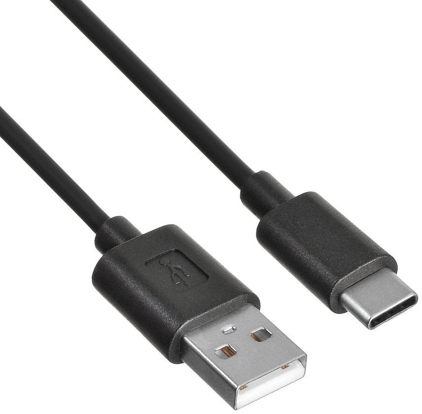 Кабель USB2.0 (M) - USB2.0 Type-C (M), 0.8м, Buro USB-TC-0.8B2A, черный