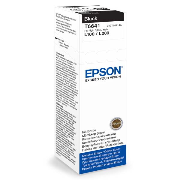 Контейнер Epson T6641, черный C13T66414A