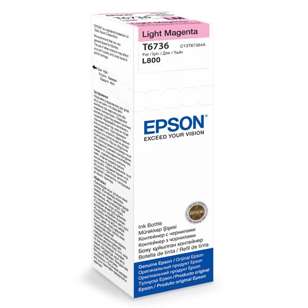 Контейнер Epson T6736, светло-пурпурный C13T67364A