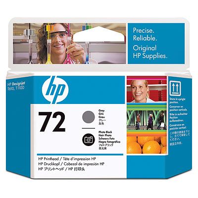 Печатающая головка HP 72, серый и черный фото C9380A