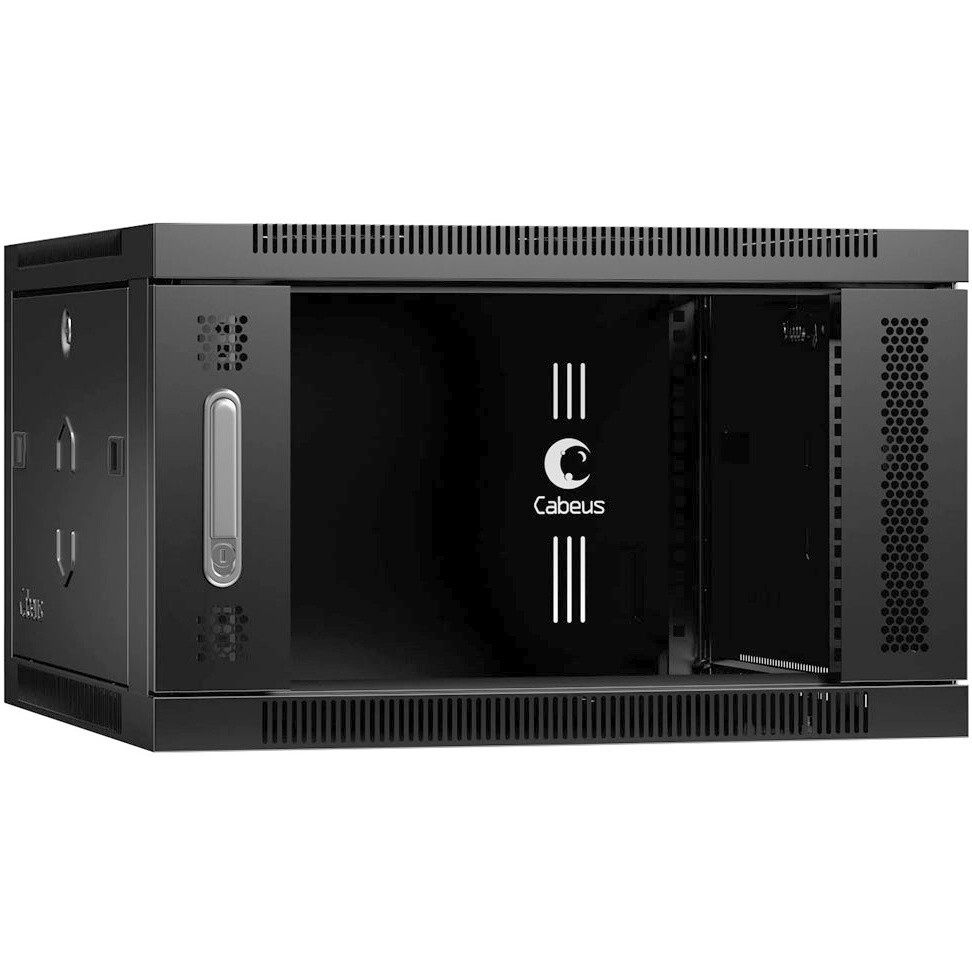 Шкаф коммутационный Cabeus SH-05F-6U60/45-BK 6U, 600х450мм