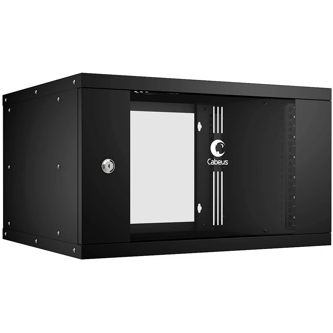 Шкаф коммутационный Cabeus WSC-05D-6U55/45-BK 6U, 550х450мм