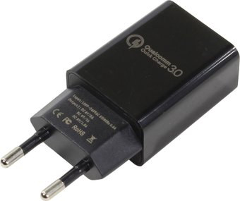 Сетевое зарядное устройство Cablexpert MP3A-PC-17, 18W, черный