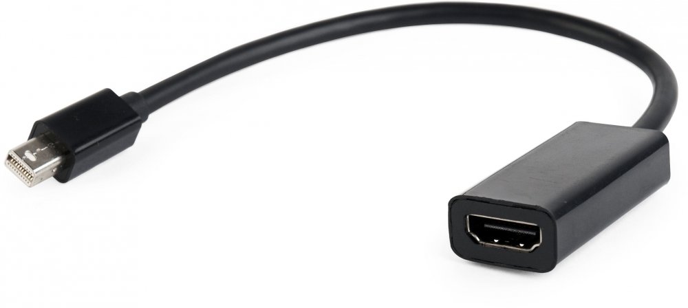 Кабель адаптер mDP (M) - HDMI (F) Gembird/Cablexpert A-mDPM-HDMIF-02, черный