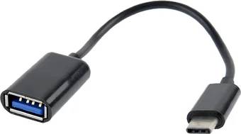 Адаптер USB 2.0 Type-C, USB 2.0 Type-A Cablexpert A-OTG-CMAF2-01, 0.2м, черный