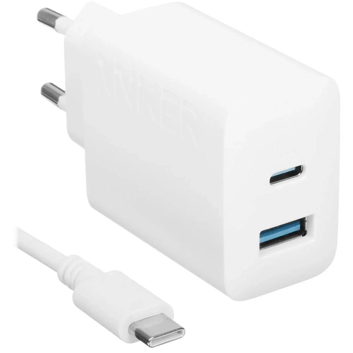СЗУ Anker 312 20W White B2348 (B2348G21) + USB-C Cable, белый, USB, USB Type-C, 20W