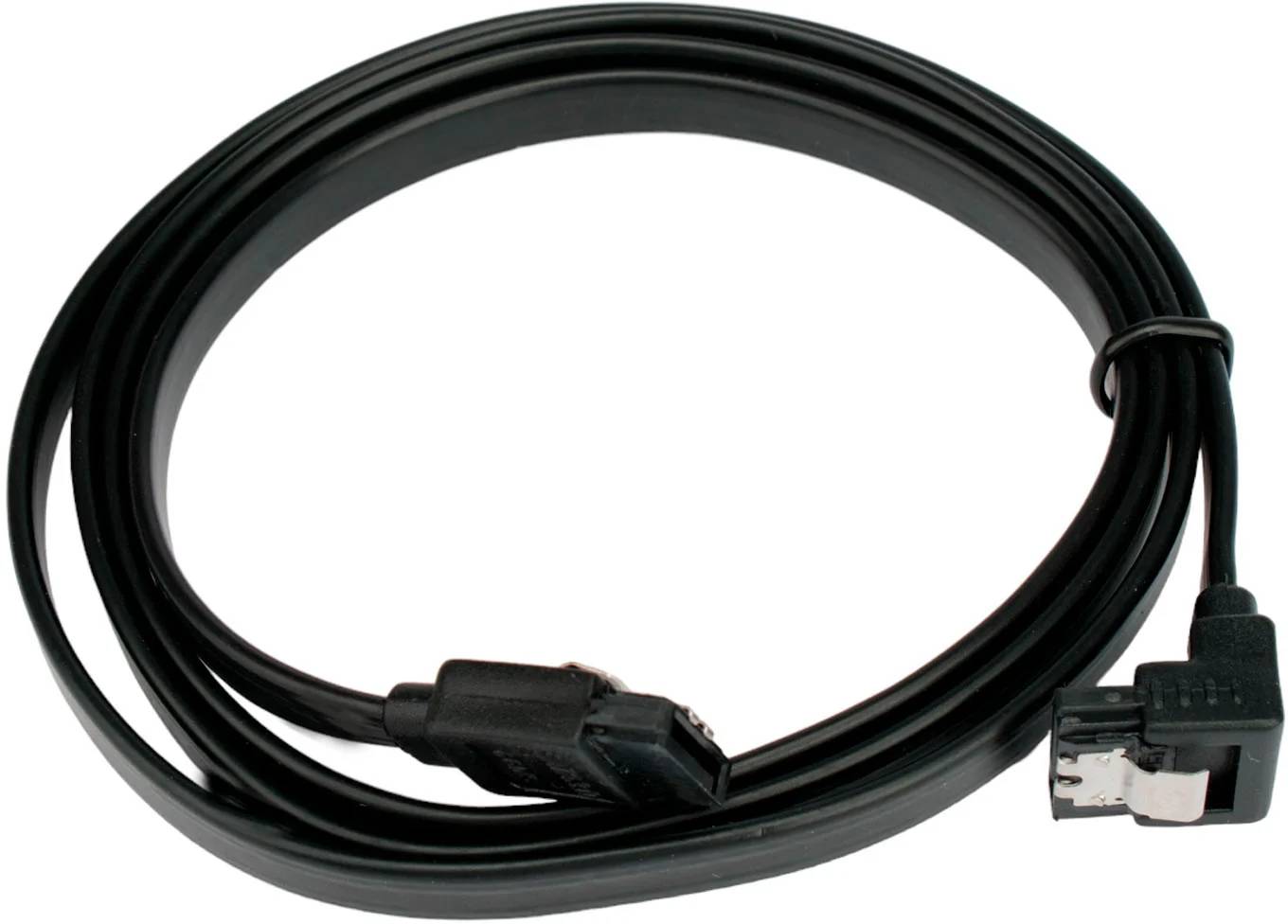 Кабель SATA 1м Gembird/Cablexpert CC-SATAM-DATA90-BL-100CM, угловой