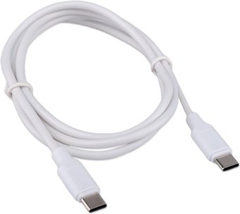 Кабель USB Type-C - USB Type-C, 1м, Cablexpert CC-USB2-CMCM-60-1M-W, белый