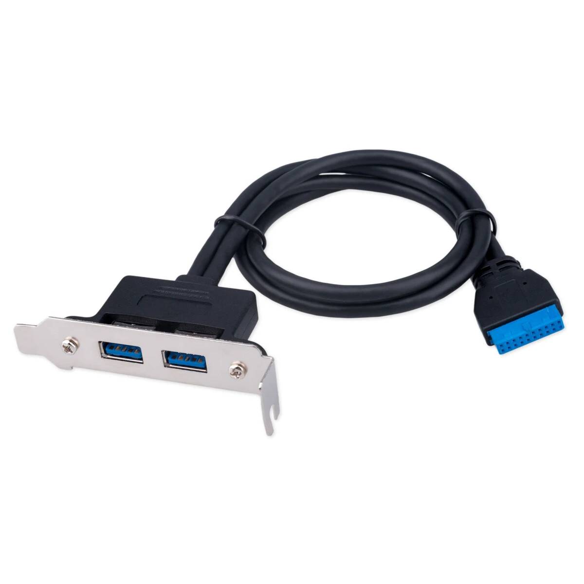 Планка портов в корпус Gembird/Cablexpert CC-USB3-RECEPTACLE-LP, 2xUSB3.0