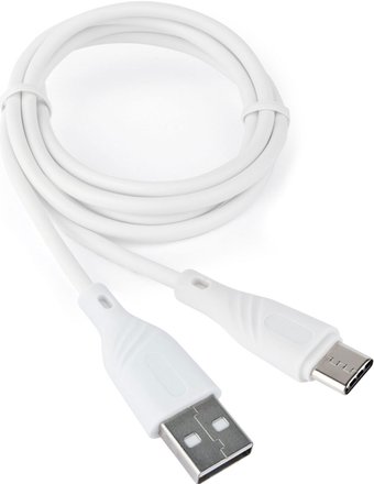 Кабель USB2.0 - AM/Type-C Type-C (M), 1м, Cablexpert CCB-USB2-AMCMO1-1MW, белый