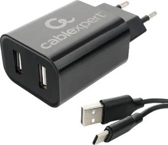СЗУ Cablexpert MP3A-PC-37, 12Вт, Черный , USB Type-C