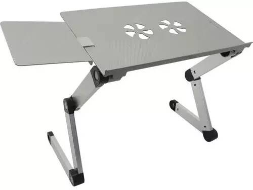 Стол для ноутбука Cactus CS-LS-T8, серебристый