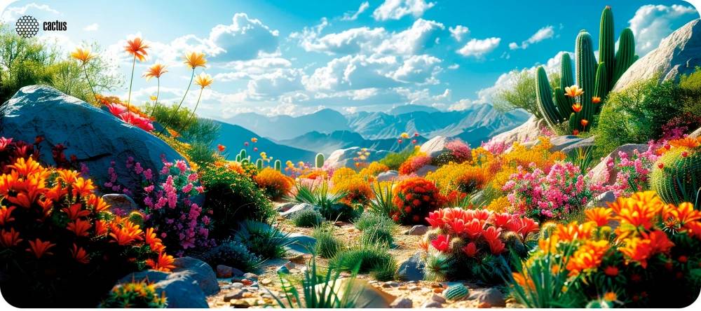 Коврик Cactus CS-MP-PRO15XXL Desert landscape