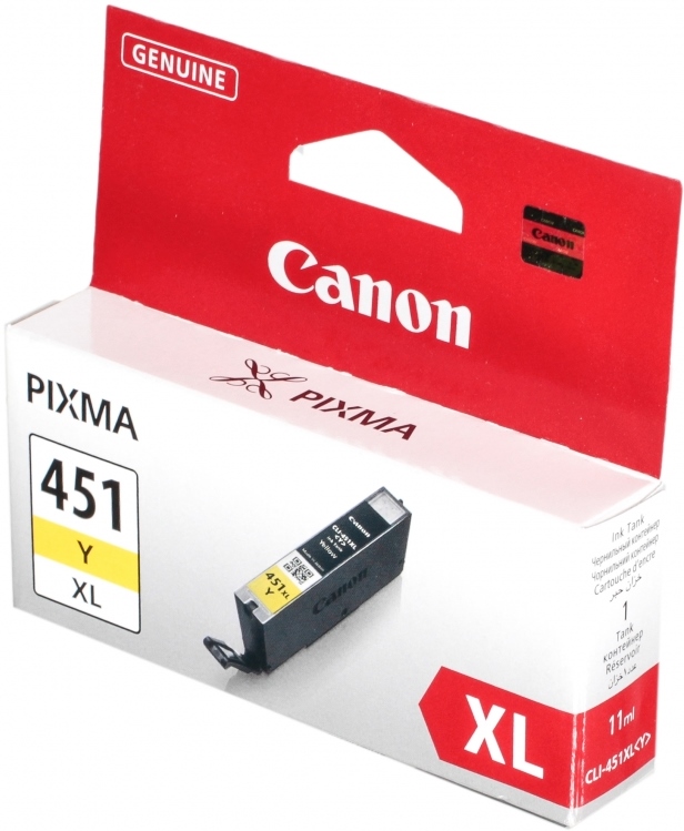 Картридж Canon CLI-451Y XL, желтый 6475B001