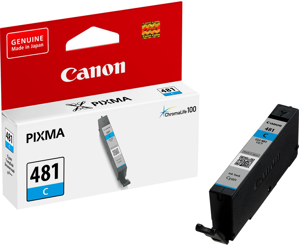 Картридж Canon CLI-481 C, голубой 2098C001