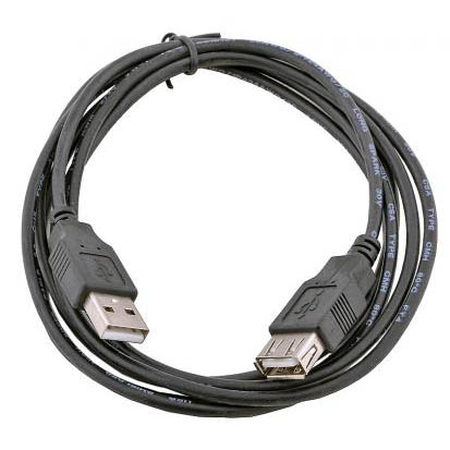 Кабель удлинитель USB2.0 (M) - USB2.0 (F), 1.8м, Gembird/Cablexpert CC-USB2-AMAF-6B, черный